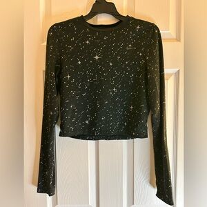 Nike Dri-Fit Cropped Long Sleeve Shirt with Stars